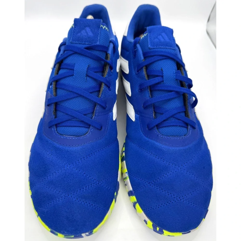 Sz 10.5 Mens Adidas Copa Gloro IN Blue White Yellow Indoor Soccer Shoes FZ6125